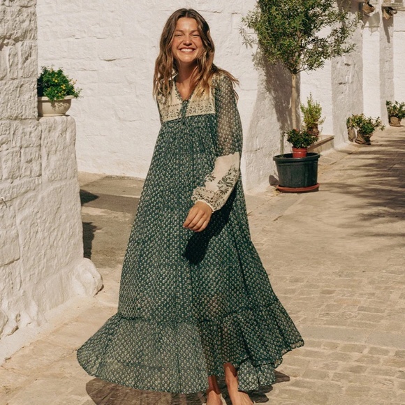 Daughters of India Rooh Bohemian Maxi Dress - Picture 2 of 14